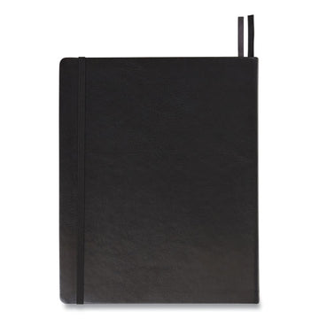 TRU RED™ Flexible-cover Business Journal, 1 Subject, Quadrille Rule, Black Cover, 10 X 8, 128 Sheets freeshipping - TVN Wholesale